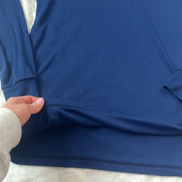 Patagonia Quarter Zip Pullover Sweater Capilene Blue Size Extra Large - Picture 7 of 9